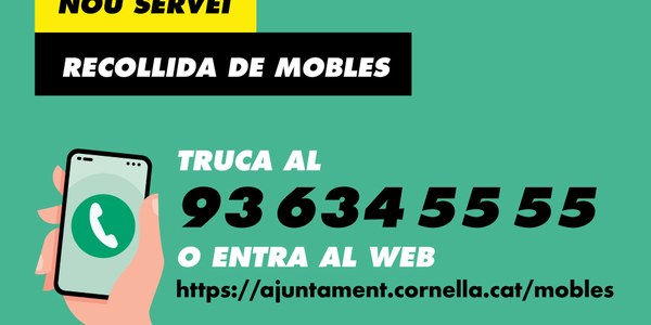 L'Ajuntament ofereix un servei gratuït de recollida de mobles i voluminosos porta a porta