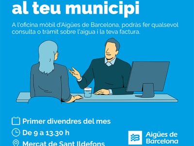 L'oficina mòbil d'Aigües de Barcelona torna aquest divendres a Cornellà