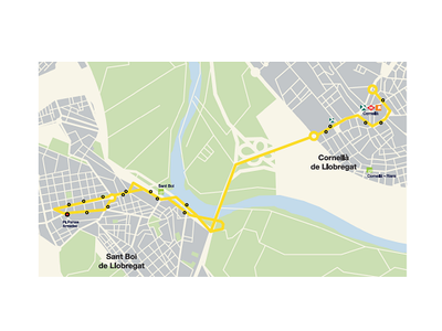 Més freqüència de busos per connectar Sant Boi i Cornellà amb la nova línia M75 de Metrobús