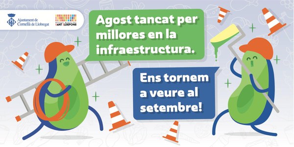 Millora de la infraestructura del mercat de Sant Ildefons durant el mes d'agost