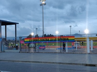 Commemoració del DIA INTERNACIONAL CONTRA LA LGTBFÒBIA A L'ESPORT a Cornellà de Llobregat