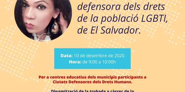 Trobada virtual: Fòrum dels Drets Humans amb Karla Avelar