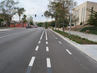 La avenida dels Alps finaliza su transformación en un eje verde y cívico