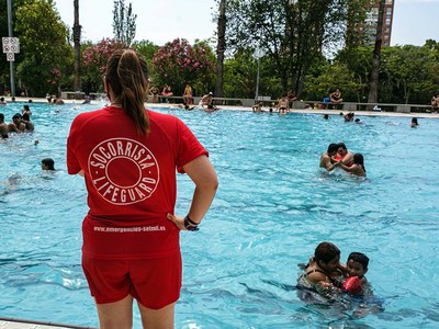 Las piscinas descubiertas del PELL y del Complex de Can Mercader abren el lunes 19 de junio