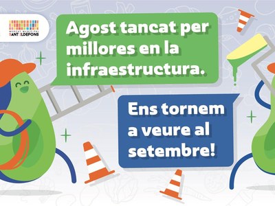 Mejora de la infraestructura del mercado de Sant Ildefons durante el mes de agosto