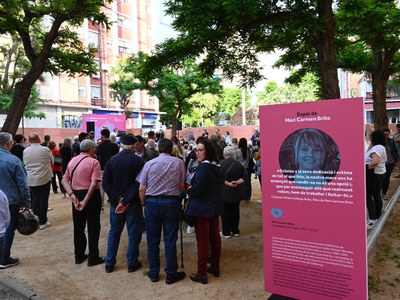 Nuevo espacio en la ciudad en recuerdo de Mari Carmen Brito