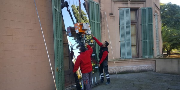 Vidrios de seguridad en el Museu Palau Mercader