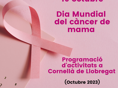 Cornellà por la prevención del cáncer de mama. Actividades octubre 2023
