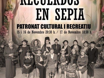 "RECUERDOS EN SEPIA" nueva actuación de TITÁN TEATRO los días 15,16 y 17 de noviembre