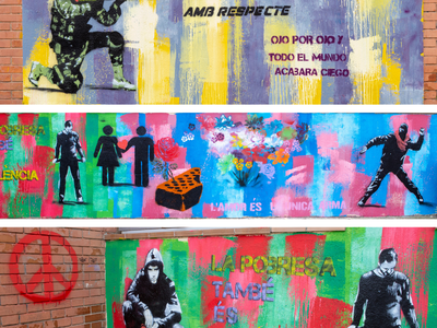 ARTE MURAL POR EL DÍA ESCOLAR DE LA NO-VIOLENCIA Y LA PAZ 2021