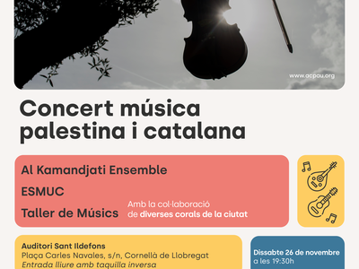Concierto de música palestina y catalana